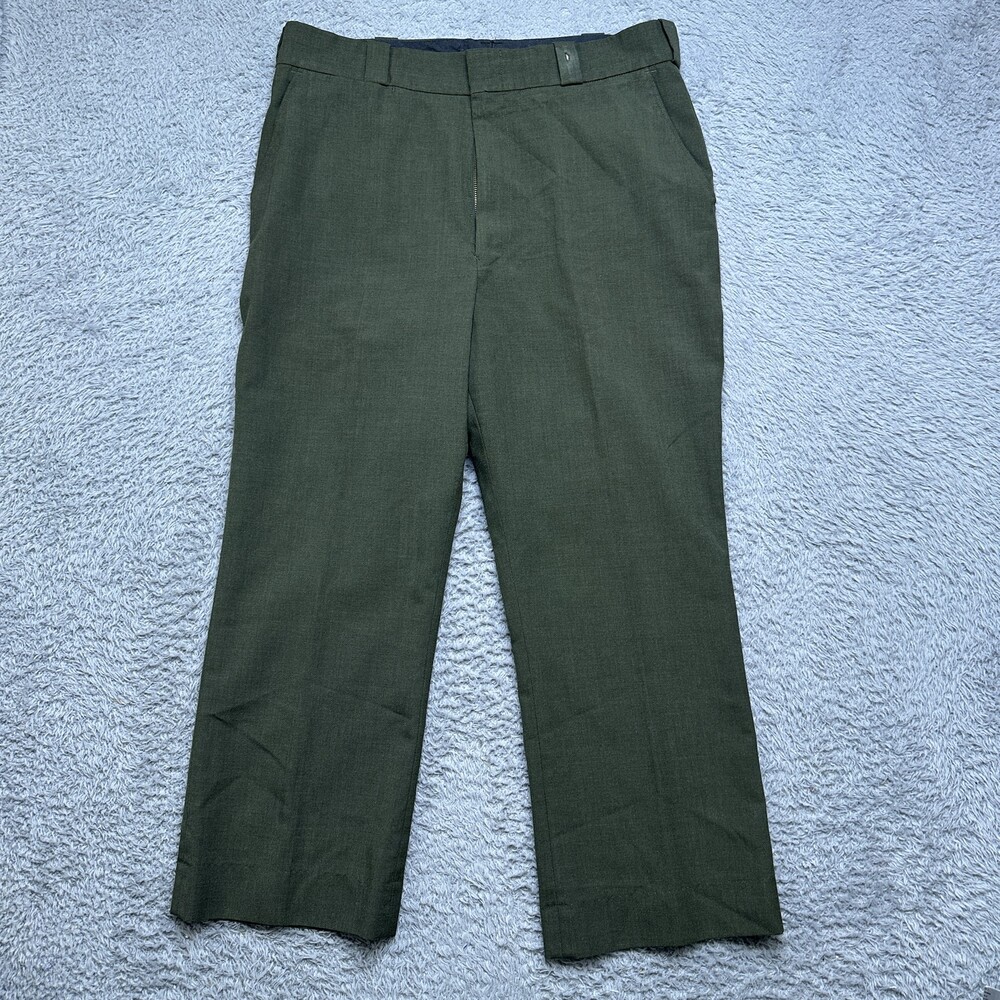 Vintage National Park Service Summer Pants Mens 35 Green Class A Uniform